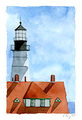 Portland Head Light, detail